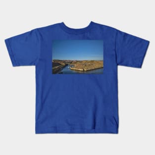 January sunshine at Seaton Sluice Kids T-Shirt